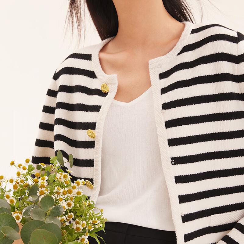 GOELIA Women's French Style Wool Blend Tweed Jacket