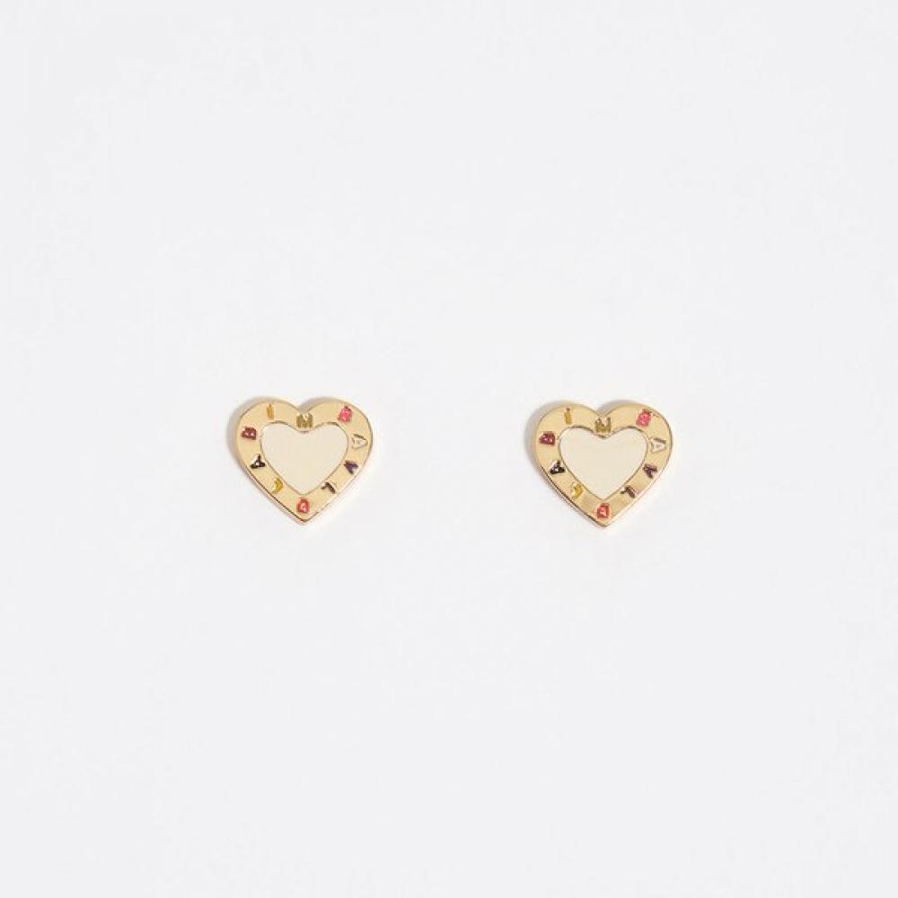 

Bimba Y Lola Heart Logo Earring ivorY B265aiw020ivf Ivory/FREE