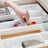 Multipurpose     Compartment Storage Box  Space-saving Dividing Grid Cutlery Storage Box Desktop Accessories