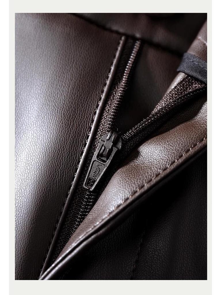 Women's High Waist Slimming PU Leather Flare Pants - Autumn/Winter 2024