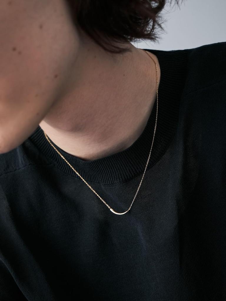 Jouet Minimal Yellow Free Shipping Necklace, Curve, 065302-065303, Gold,