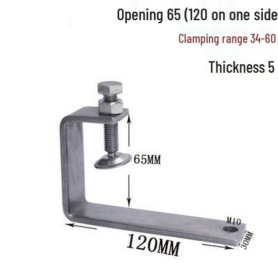 C304 Tiger Claw U-Shaped Stainless Steel Pipe Clamp