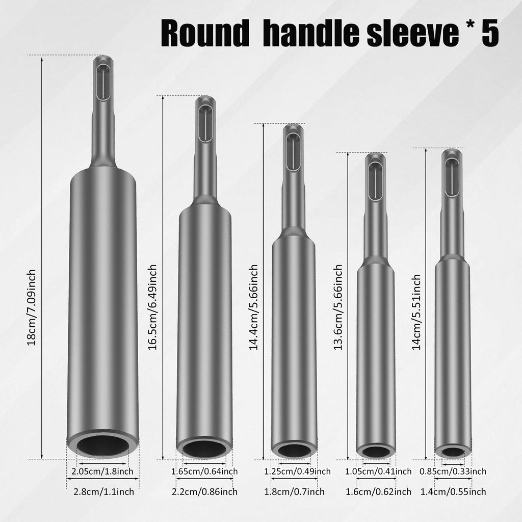 SDS Plus Bohrer Erdungsstangen-Treiber Professionelle Muss-Größe Stahl Erdungsstangen-Treiber Adapter Bits für Alle SDS Plus Bohrhammer