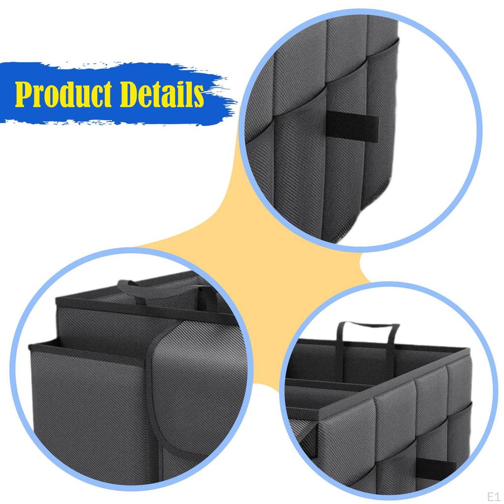 Car Trunk Organizer Boot Organiser Multi Compartments Gifts Sturdy Storage Accessories