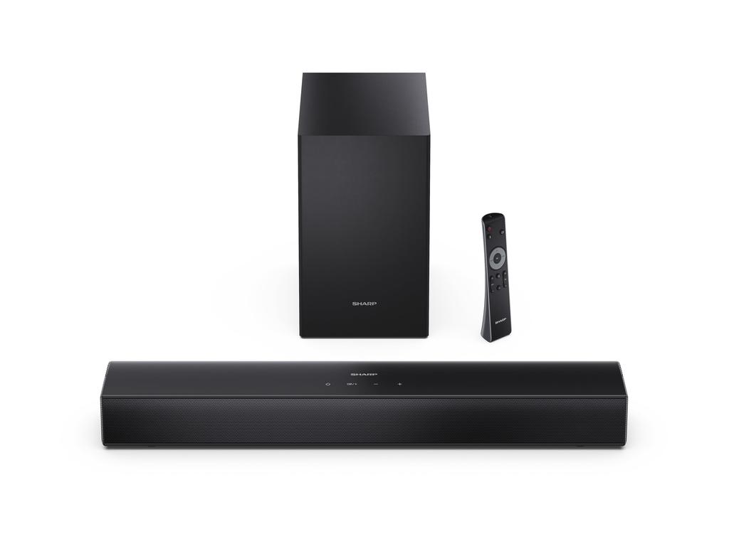 Sharp HT-SBW121 Compact 2.1 Soundbar with Wireless Subwoofer | Sharp
