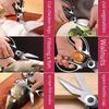 Kitchen Shears for Cutting Chicken, Duck, Fish -Stainless Steel Food-Safe Multipurpose Scissors with Sharp Blades & Ergonomic Handles for Cooking
