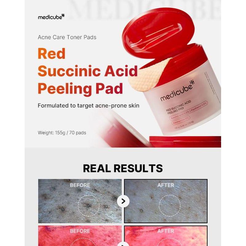 medicube - Red Succinic Acid Peeling Pad