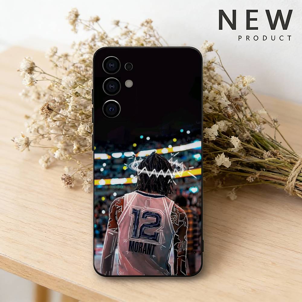 

Basketball J-Ja M-Morant 12 Phone Case For Samsung S26,25,24,23,22,21,20,30,Ultra,Plus,Fe,Lite Black Shell Samsung S20ULTRA5G
