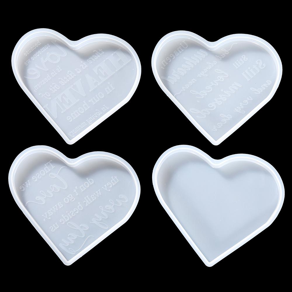 DIY Love Heart Hanging Photo Frame Silicone Moulds Resin Ornament Casting Molds Handmade Desktop Decoration Crafts Making Tools