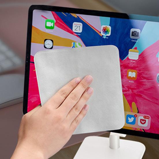 Hadřík na čištění obrazovky Měkká textura Efektivní mikrovlákno No Burr Grey leštící ručník pro iPhone