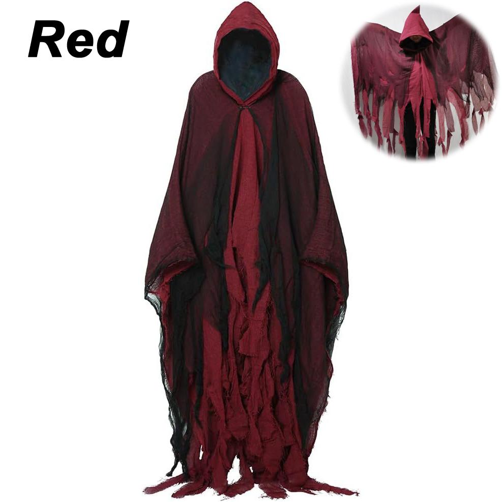 Halloween Cloak Witch Cloak Grim Reaper Costume Cloak Haunted House Costume Dress Up Horror Trick Costume Props