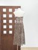 2025 Autumn/Winter Spicy Girl Lace Strapless Top & Irregular Skirt Set