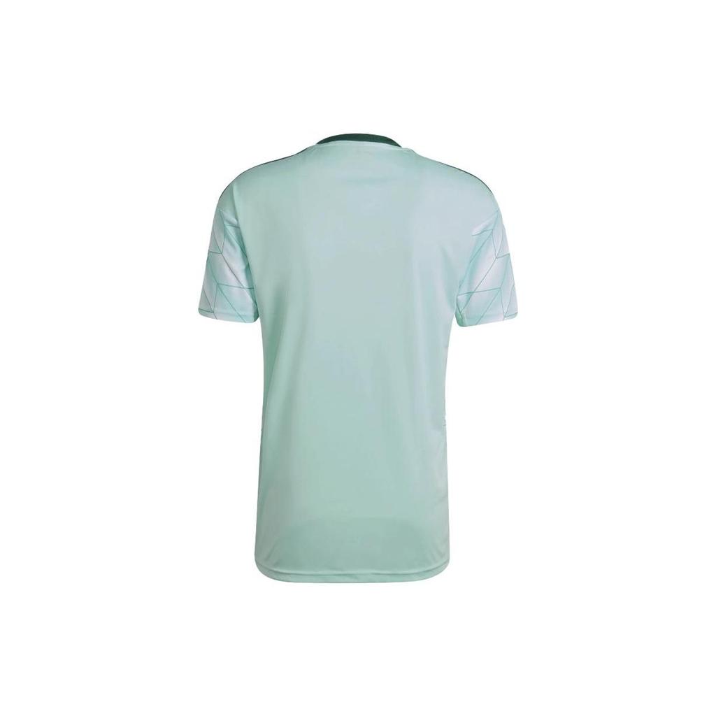 Adidas SS23 Logo Print Striped Short Sleeve T-Shirt Men Tops Green H45466