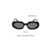 Celine Solid Design Oval Sunglasses Women sunglasses Black CL40276U.