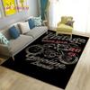 3D Retro Vintage Motorcycle Area Rug Large,Carpet Rug for Living Room Bedroom Sofa Decoration,Doormat Kitchen Non-slip Floor Mat