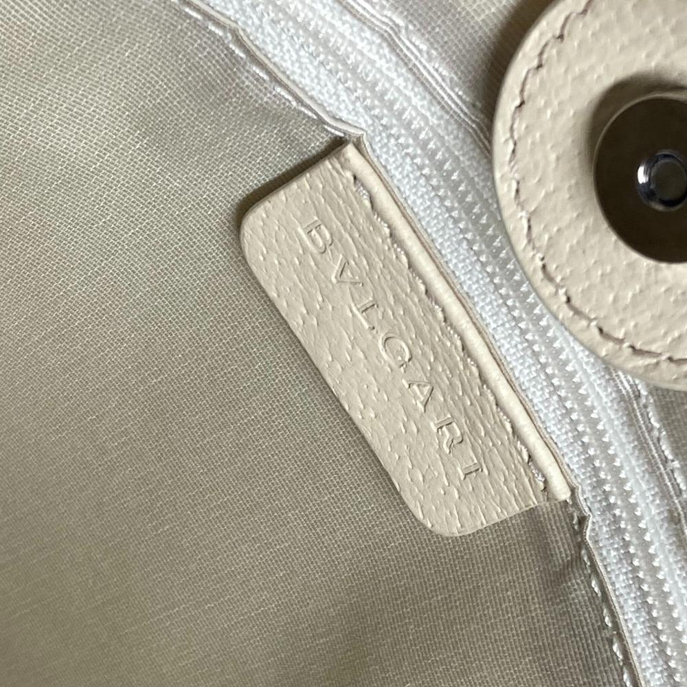 BVLGARI Logo mania Vertical Tote Bag Shoulder Bag Leather/Canvas pink/White