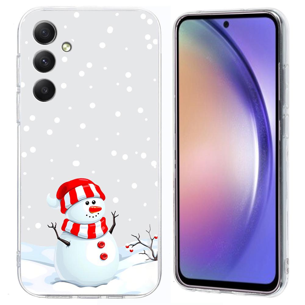 For Samsung Galaxy A35 5G Case Christmas Pattern Print Soft TPU Phone Protector A