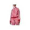 adidas Originals 70S Logo All Over Print Zip Jacket Women Jacket Red IK7872