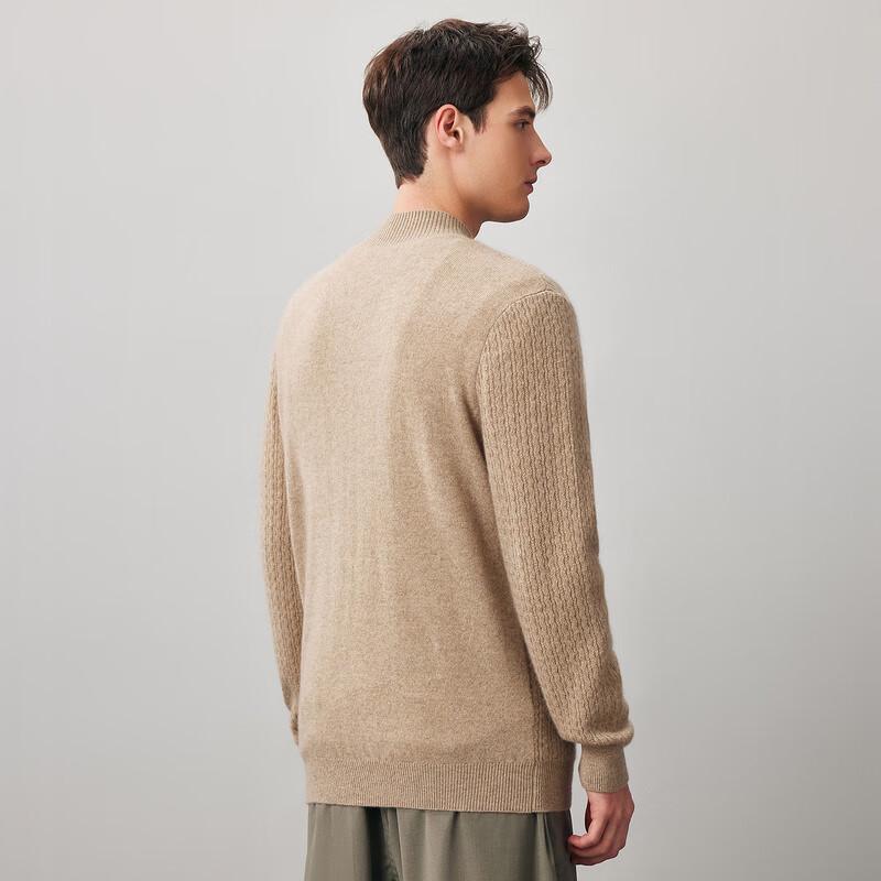 KEMEN BOCA Men's Cashmere Blend Semi-High Neck Sweater