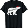 Urso Polar Amante de Animais Natal Chapéu de Papai Noel Urso Polar Camiseta de Natal TRU Masculino Feminino Regata Moletom Capuz Manga Longa 760 Preto