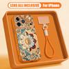 Vintage Mandala Floral Hand Strap Case For iPhone 17 Pro Max iPhone 16 15 14 13 Pro Max Magnetic For Magsafe Hybrid TPU+PC Matte Cover