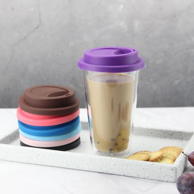 Multi-colored Creative Double-layered Glass Cups with High Borosilicate for Wholesale
