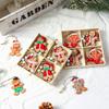 Wooden Gingerbread Man Christmas Tree Ornaments - Hanging Decorations for Home