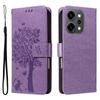 For Oppo Reno14 Pro 5G (China)/Oppo Reno14 Pro 5G (Global) Phone Case with Stand Cat Tree Pattern Leather Wallet Mobile Cover
