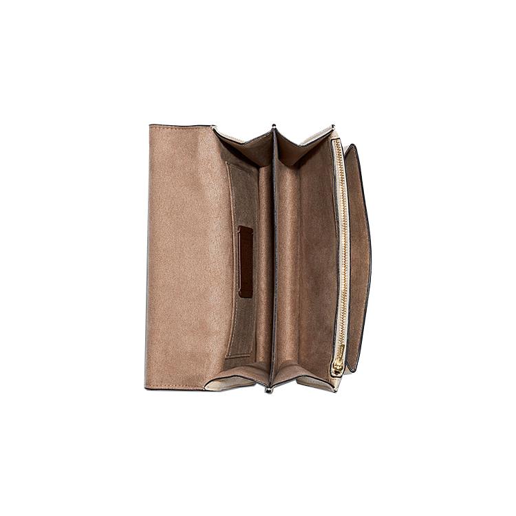 New COACH X Jean Michel Basquiat Collaboration Klare Leather Trunk Bag, Crossbody Bag, Shoulder Bag Trumpets Women's Khaki C5653-IMOQY