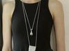 Habl Blogger Style Water Purifier Pendant Necklace - Women's Unique Layered Accessory Sweater Chain