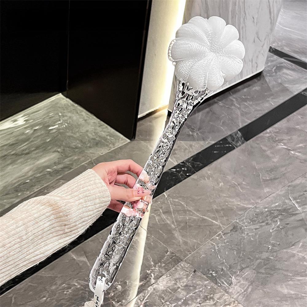 Luxury Long Handle Bath Brush Soft Hair Doubleside Rub Shower Brushs Body Back Cleaning Tools SPA Massage Bathroom Accessories