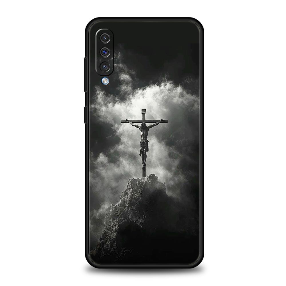 Bible Jesus Christ Cross Phone Case For Samsung A56 A36 A26 A24 A12 A14 A16 A50 A70 A20E A22 A40 A34 A54 A42 A52 A04s A06 Cover