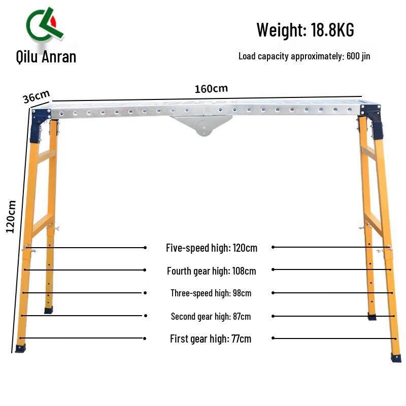 Adjustable Folding Scaffolding Work Platform Trestle