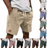 Men's Drawstring Waist Casual Shorts with Adjustable Tie Lightweight Comfortable Five Inch Inseam Relaxed Fit Summer Beachwear