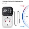 Digitaler Temperaturregler Steckdose Thermostat EU-Stecker 220V Mit Zeitschaltuhr Heizung Kühlung Für Kühlschrank Aquakultur