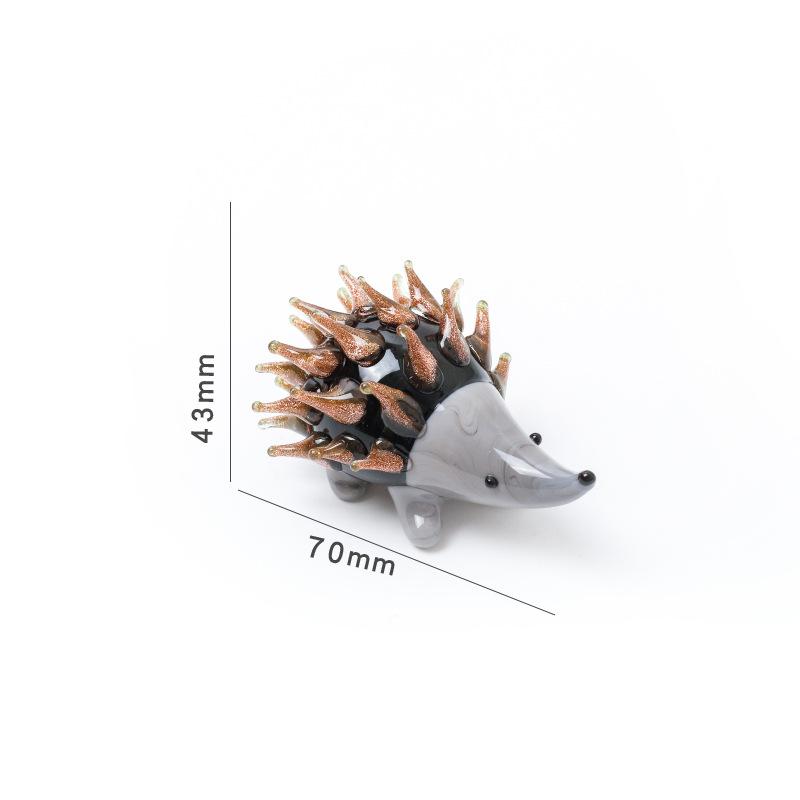 Creative Handmade Miniature Glass Peacocks Hedgehog Birds Animal Ornaments Home Study Bedroom Tabletop Decoration Gift 2026 New