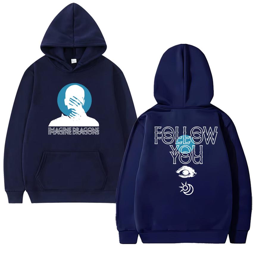 Imagine Dragons Follow You Song Double Sided Printed Streetwear Unisex Harajuku Fashion Hoodie Men Women Casual Fleece Pullovers
