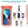 Waterproof Case - Samsung - Galaxy S25/S24/S23/S22/S21/S20/S10 - IPX8 Protection - Orange - Safe Lock