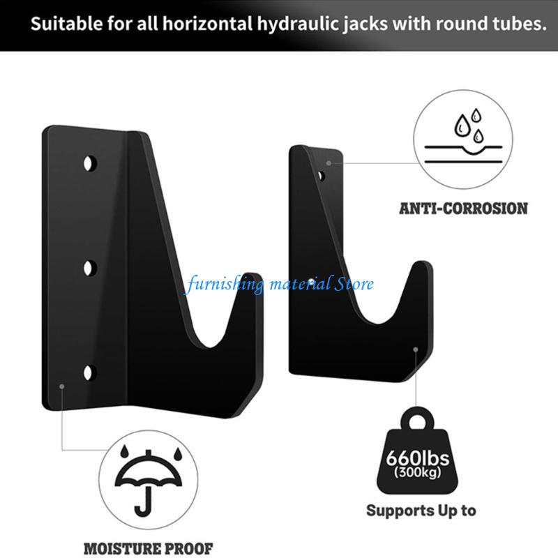 Y5GD 2Pieces Floor Jacked Storage Rack Organizers Brackets for Garage Tool Hangers Suitable for Steel Hydraulic Jacked
