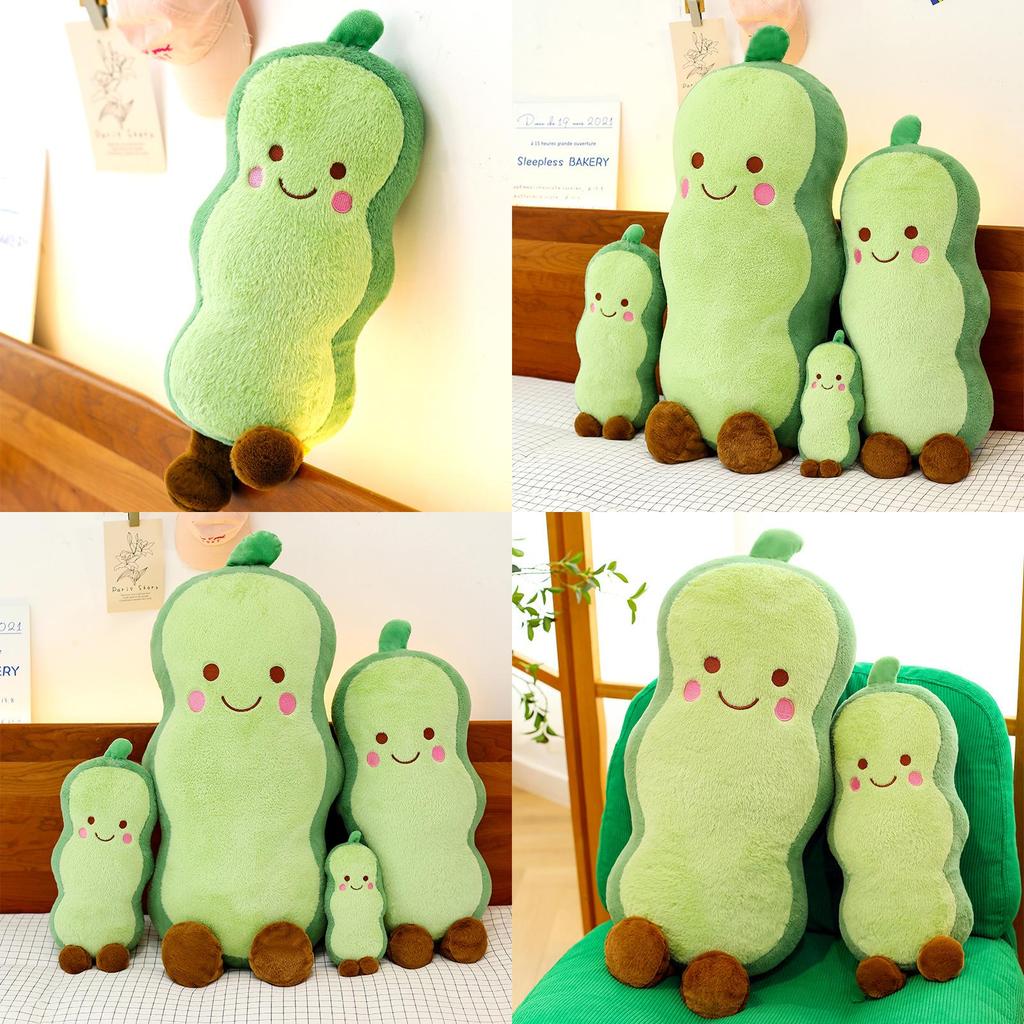 Vegetable Pea Cucumber Long Pillow Plush Toy Kids Sleep Companion Gift For Children