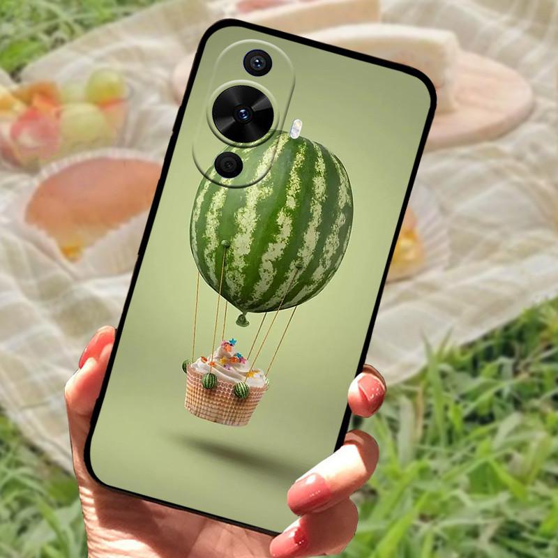 Für Huawei nova 12s Hülle Abdeckung Stoßfest Silikon Weich Schwarzer Bumper Funda Coque für Huawei nova 12s Schutzhülle Rückseite Handyhülle
