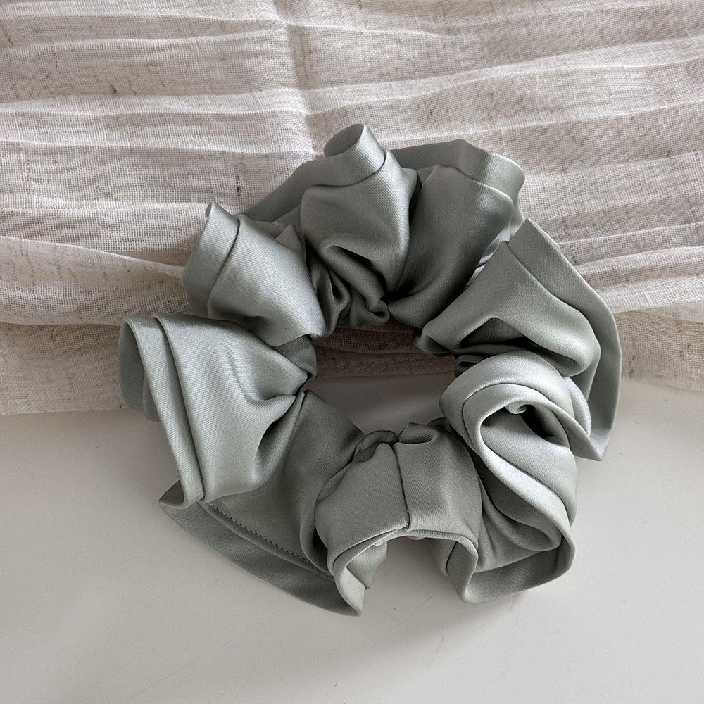 Korean StyleSatin Silk Double Cloth Satain Large Scrunchies Hair Accessories for Women High-end Elastic Bands for Girls