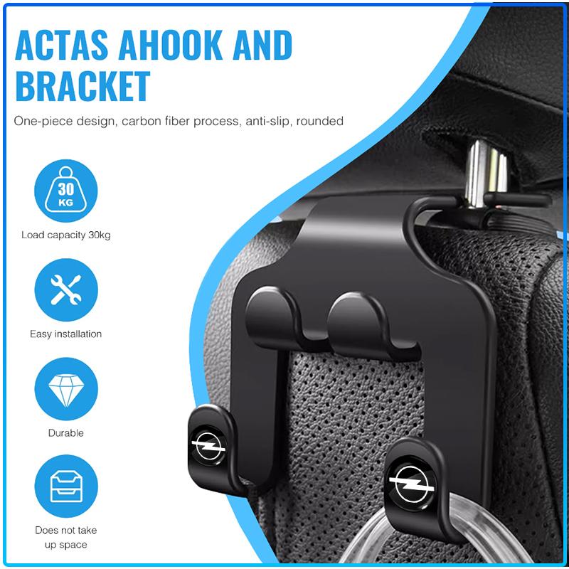 Multifunctional Car Rear Seat Hook Phone Holder Clothes Hanging Hooks For Opel Astra C G H Insignia J K Zafira B Corsa Vectra C Corsa C