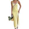 New Soft and Sensual Pure-color Satin Lace Halter Dress