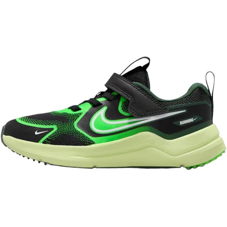 New Nike Cosmic Runner Low top Kids' Running Shoes Black Green Kids' HM4400-009