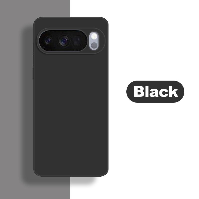 

For Google Pixel 10 Pro XL Case Google Pixel 10 Pro XL Cover Soft Liquid Silicone Bumper Protective Phone Case On Pixel 10 Funda Google Pixel 10 Pro XL чёрный
