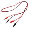 1Pc Multi-Meter Test Leads Cable Line 100Cm Double Ends Banana Plug To Alligator Clip Electrical Connector Diy Tool