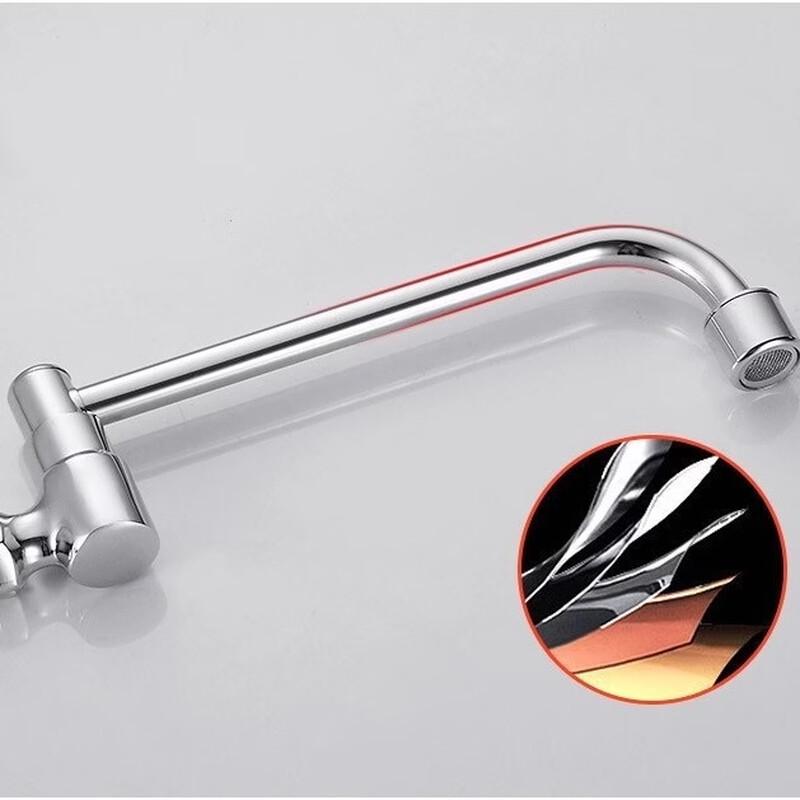 TLXT Kitchen Wall-Mounted Semi-Automatic Swing Faucet