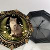 1PC Cat Floral Umbrella-8-Rib Reinforced, Automatic Open, Lightweight & Durable, Cute Fashion Accessory for Outdoor-K1288