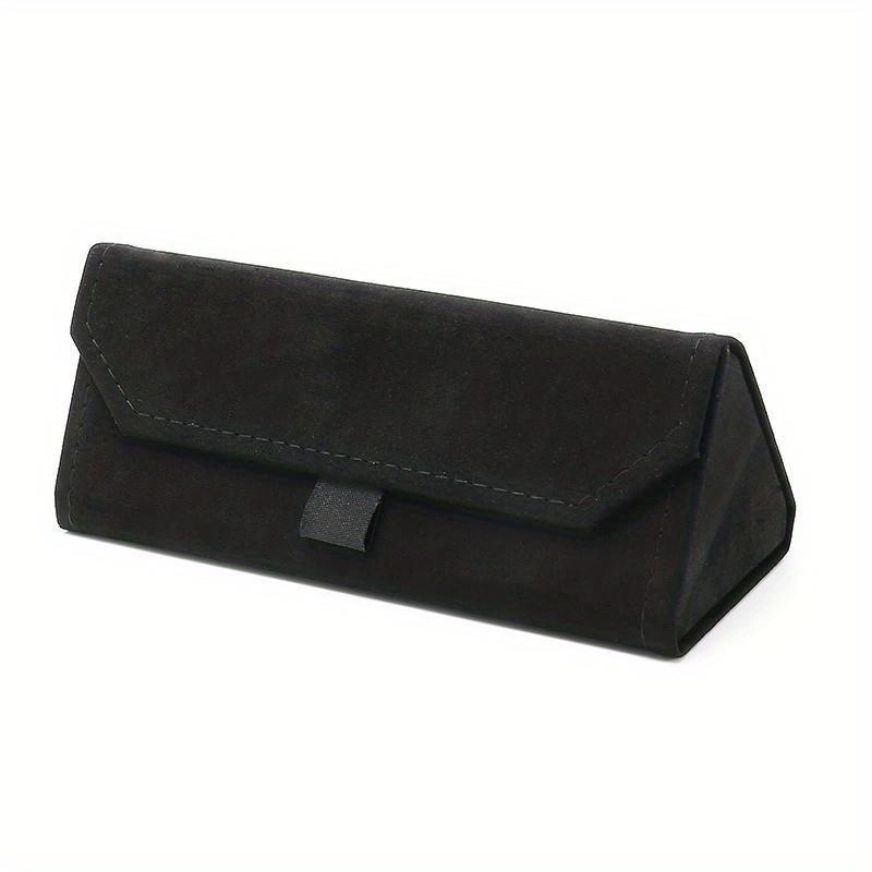 Składane okulary trójkątne Damskie etui Eleganckie etui na okulary przeciwsłoneczne Męskie Miękkie Szlachetne Pudełko na okulary do czytania Etui na okulary